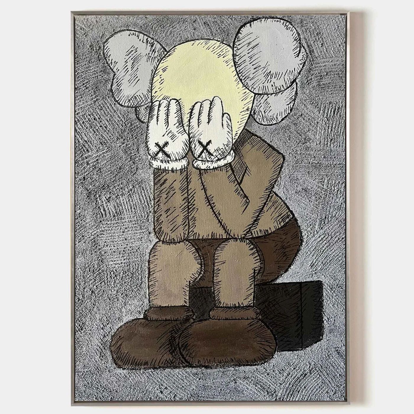 Kaws handmade painting